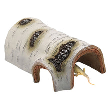 Load image into Gallery viewer, Reptile Hiding Cave Frog/Gecko/Turtle/Lizard Shelter Natural Bark Design Hideout Aquascaping Hideaway Crawling Pet Fish Tank Accessories
