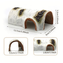 Load image into Gallery viewer, Reptile Hiding Cave Frog/Gecko/Turtle/Lizard Shelter Natural Bark Design Hideout Aquascaping Hideaway Crawling Pet Fish Tank Accessories
