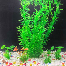 Load image into Gallery viewer, 38cm Aquarium Plastic Plants Soft Artificial Fish Tank Decor Low Maintenance for Freshwater/Saltwater Tank Easy to Clean Aquascaping Ornament
