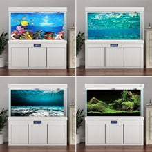 Load image into Gallery viewer, Aquarium Background Sticker Fish Tank Backdrop Forest/Moss/Ocean World DIY Cutting Available Background Self Cling Aquarium Wallpaper Decorations
