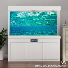Load image into Gallery viewer, Aquarium Background Sticker Fish Tank Backdrop Forest/Moss/Ocean World DIY Cutting Available Background Self Cling Aquarium Wallpaper Decorations
