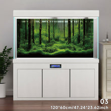 Load image into Gallery viewer, Aquarium Background Sticker Fish Tank Backdrop Forest/Moss/Ocean World DIY Cutting Available Background Self Cling Aquarium Wallpaper Decorations
