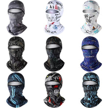 Load image into Gallery viewer, Summer Ice Silk Sun Protection Headgear Neck Guard Breathable Dustproof Cycling Mask Wearing with Helmets
