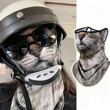 Load image into Gallery viewer, Outdoor Cycling Earloop Mask with 3D Animal Pattern Half Face Neck Protection Ultraviolet-proof Windproof Mask Cycling Supplies
