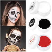 Load image into Gallery viewer, Professional Face Paint Body Paint Makeup White Black Red Painting Special Effects Makeup For Kids Halloween Christmas Masquerade Cosplay
