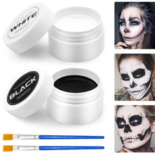 Load image into Gallery viewer, Oil Face Paint Body Paint Makeup Wheel White Black Red Painting Special Effects Makeup For Kids for Halloween Christmas Masquerade Party Cosplay
