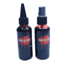 Load image into Gallery viewer, 60ml Fake Blood Prop with Spray Head Halloween Decoration Horror Cosplay Cosmetics Artificial Plasma Party Supplies Pranks DIY Halloween Supplies
