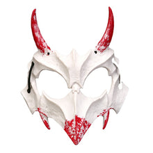 Load image into Gallery viewer, Blood Half-Face Mask Men Dragon Tiger Wolf Mask Horror Halloween Costume Props Skeleton Carnival Mask Party Cosplay Prop
