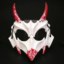 Load image into Gallery viewer, Blood Half-Face Mask Men Dragon Tiger Wolf Mask Horror Halloween Costume Props Skeleton Carnival Mask Party Cosplay Prop
