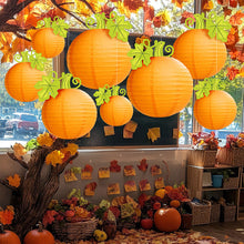 Load image into Gallery viewer, Halloween Paper Lantern Hanging Creative Pumpkin Funny Halloween Hanging Props Garden Party Decor Supplies

