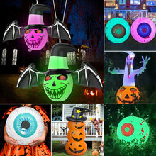 Load image into Gallery viewer, Halloween Inflatable Bat Glowing Toy LED Bat Inflatable Balloon Luminous Ornament Light Tumbler Yard Garden Outdoor Party Decor
