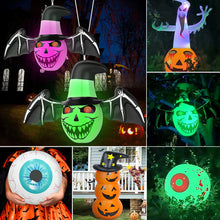 Load image into Gallery viewer, Halloween Inflatable Bat Glowing Toy LED Bat Inflatable Balloon Luminous Ornament Light Tumbler Yard Garden Outdoor Party Decor
