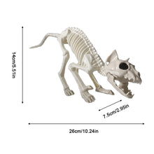 Load image into Gallery viewer, Fake Animal Skeleton Model Halloween Decor Dog Bat Spider Scorpion Cat Skeleton Scary Pendant Props Haunted House Graveyard Scene Accessories

