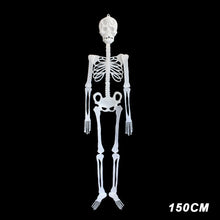 Load image into Gallery viewer, Luminous Hanging Skeleton Decoration Scary House Scary Pendant Props Halloween Party Yard Garden Decoration Glow Fake Skull
