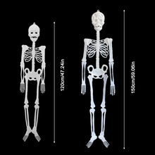 Load image into Gallery viewer, Luminous Hanging Skeleton Decoration Scary House Scary Pendant Props Halloween Party Yard Garden Decoration Glow Fake Skull
