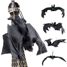 Load image into Gallery viewer, Halloween Hanging Bat Ornaments Realistic Simulation Holiday Party Decor Halloween Haunted House Hanging Props
