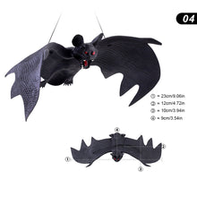 Load image into Gallery viewer, Halloween Hanging Bat Ornaments Realistic Simulation Holiday Party Decor Halloween Haunted House Hanging Props
