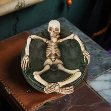 Load image into Gallery viewer, Creative Resin Skull Ashtray Ash Holder Storage Tray Desktop Decoration Ornament Festival Gift Halloween Spooky Skeleton Room Decor
