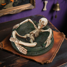 Load image into Gallery viewer, Creative Resin Skull Ashtray Ash Holder Storage Tray Desktop Decoration Ornament Festival Gift Halloween Spooky Skeleton Room Decor
