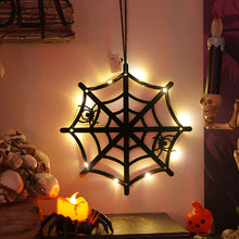 Load image into Gallery viewer, Halloween LED Lights with Hanging Rope Battery-Powered Ghost Pumpkin Hanging Party Lights For Shop/Home/Yard Windows for Indoor/Outdoor
