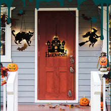 Load image into Gallery viewer, Halloween LED Lights with Hanging Rope Battery-Powered Ghost Pumpkin Hanging Party Lights For Shop/Home/Yard Windows for Indoor/Outdoor
