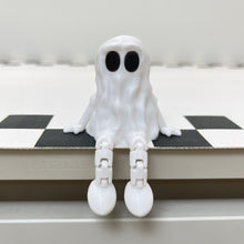 Load image into Gallery viewer, Halloween Ghost Figurine 3D Printed Sitting Ghost Desktop Halloween Decorations Creative Party Gift Ornaments
