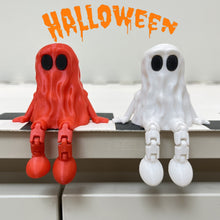 Load image into Gallery viewer, Halloween Ghost Figurine 3D Printed Sitting Ghost Desktop Halloween Decorations Creative Party Gift Ornaments
