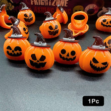 Load image into Gallery viewer, LED Light Halloween Ring Glowing Pumpkin Ghost Skull Rings Kids Gift Halloween Party Decoration for Home Horror Props Supplies
