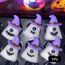 Load image into Gallery viewer, LED Light Halloween Ring Glowing Pumpkin Ghost Skull Rings Kids Gift Halloween Party Decoration for Home Horror Props Supplies
