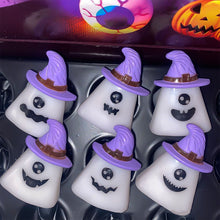 Load image into Gallery viewer, LED Light Halloween Ring Glowing Pumpkin Ghost Skull Rings Kids Gift Halloween Party Decoration for Home Horror Props Supplies
