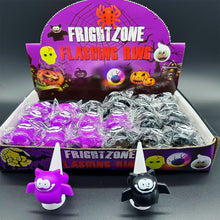 Load image into Gallery viewer, LED Light Halloween Ring Glowing Pumpkin Ghost Skull Rings Kids Gift Halloween Party Decoration for Home Horror Props Supplies
