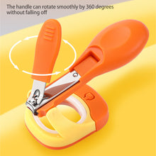 Load image into Gallery viewer, Baby Magnifying Glass Nail Clipper Baby Safety Care Anti Pinch Anti Splash Stainless Steel Children's Luminous Nail Clippers
