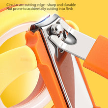Load image into Gallery viewer, Baby Magnifying Glass Nail Clipper Baby Safety Care Anti Pinch Anti Splash Stainless Steel Children's Luminous Nail Clippers
