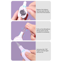 Load image into Gallery viewer, Compact and Portable Illuminated Ear Digging 3-piece Set with Light Visible Ear Digging Spoon Ear Picking Tool Cleaning Ear Scoop
