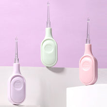 Load image into Gallery viewer, Compact and Portable Illuminated Ear Digging 3-piece Set with Light Visible Ear Digging Spoon Ear Picking Tool Cleaning Ear Scoop
