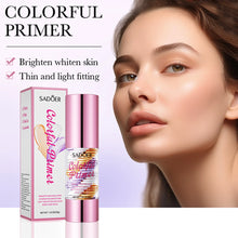 Load image into Gallery viewer, Face Makeup Primer Tri-color Cream Brighten Contour Color Isolation Waterproof Makeup Foundation Natural Makeup Base Cream
