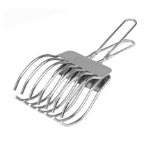 Load image into Gallery viewer, Finger-safe Cutting Tool Food Cutter Stainless Steel Meat Slicing Tongs for Bbq Kitchen Aid Beef Cutting Tool for Vegetables
