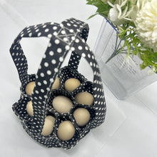 Load image into Gallery viewer, Farm Egg Collection Basket Canvas Storage Bag with Handle Multi-Pocket Organizer for Chicken Duck Goose Eggs Reusable
