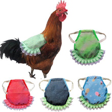 Load image into Gallery viewer, Cloth Chicken Saddle Apron Soft Adjustable Hen Back Jacket Chicken Harness Vest Poultry Apron Protecting Feathers
