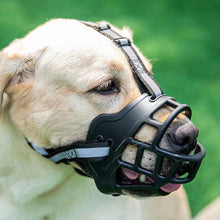 Load image into Gallery viewer, Anti-Biting Dog Mouth Cover With Reflective Strip Adjustable Dog Muzzle Anti-barking Mask Soft Rubber Can Drink Water Dog Accessories
