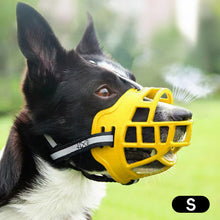 Load image into Gallery viewer, Anti-Biting Dog Mouth Cover With Reflective Strip Adjustable Dog Muzzle Anti-barking Mask Soft Rubber Can Drink Water Dog Accessories

