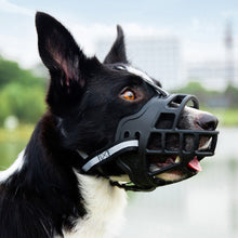 Load image into Gallery viewer, Anti-Biting Dog Mouth Cover With Reflective Strip Adjustable Dog Muzzle Anti-barking Mask Soft Rubber Can Drink Water Dog Accessories
