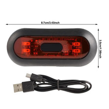 Load image into Gallery viewer, Motorcycle Helmet Led Light Rechargeable Safety Taillight Bike Motorcycles Accessories Helmet Moto USB Bicycle Helmet Light
