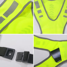 Load image into Gallery viewer, Cycling Reflective Vest Night Safety High Visibility Reflective Cycling Hiking Climbing Vest Adjustable Waist Outdoor Sports Vest
