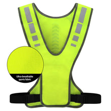 Load image into Gallery viewer, Cycling Reflective Vest Night Safety High Visibility Reflective Cycling Hiking Climbing Vest Adjustable Waist Outdoor Sports Vest
