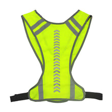 Load image into Gallery viewer, Cycling Reflective Vest Night Safety High Visibility Reflective Cycling Hiking Climbing Vest Adjustable Waist Outdoor Sports Vest
