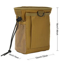 Load image into Gallery viewer, Outdoor Molle Dump Pouch Drawstring Bag Hunting Magazine Recovery Pouch Belt Waist Fanny Pack Adjustable Holster Bag
