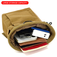 Load image into Gallery viewer, Outdoor Molle Dump Pouch Drawstring Bag Hunting Magazine Recovery Pouch Belt Waist Fanny Pack Adjustable Holster Bag
