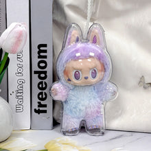 Load image into Gallery viewer, Protective Acrylic Storage Case For Plush Dolls Display Bag for Labubu V3 No Doll Transparent Portable Cable Organizer Box
