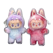 Load image into Gallery viewer, Protective Acrylic Storage Case For Plush Dolls Display Bag for Labubu V3 No Doll Transparent Portable Cable Organizer Box

